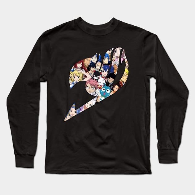 Fairy Tail (づ｡◕‿‿◕｡)づ Long Sleeve T-Shirt by NotSoGomen